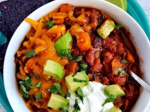 Delight Butternut Squash Chipotle Chili and Avocado
