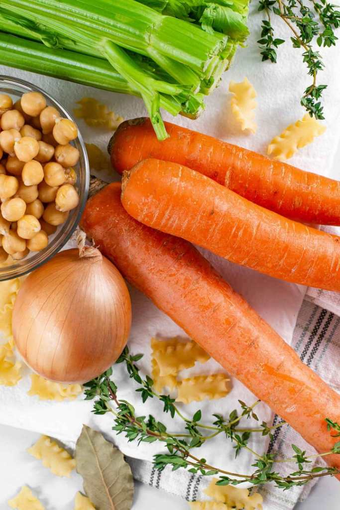 Best Vegetarian Chickpeas Noodle Soup