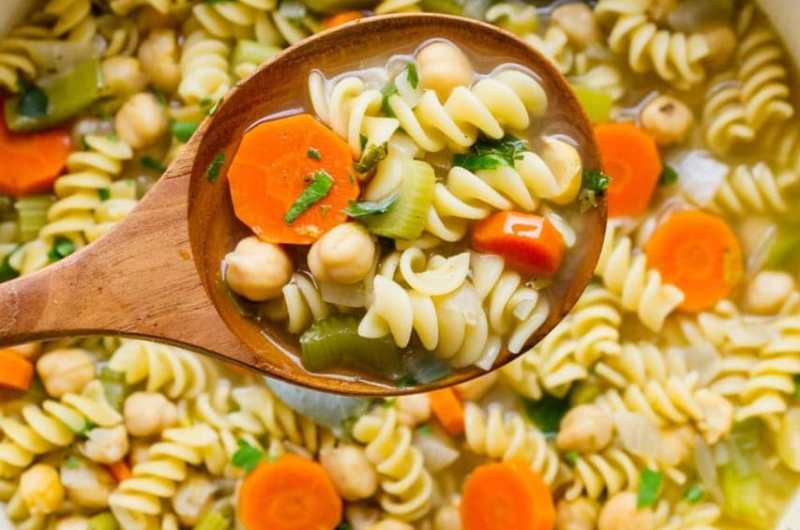 Best Vegetarian Chickpeas Noodle Soup