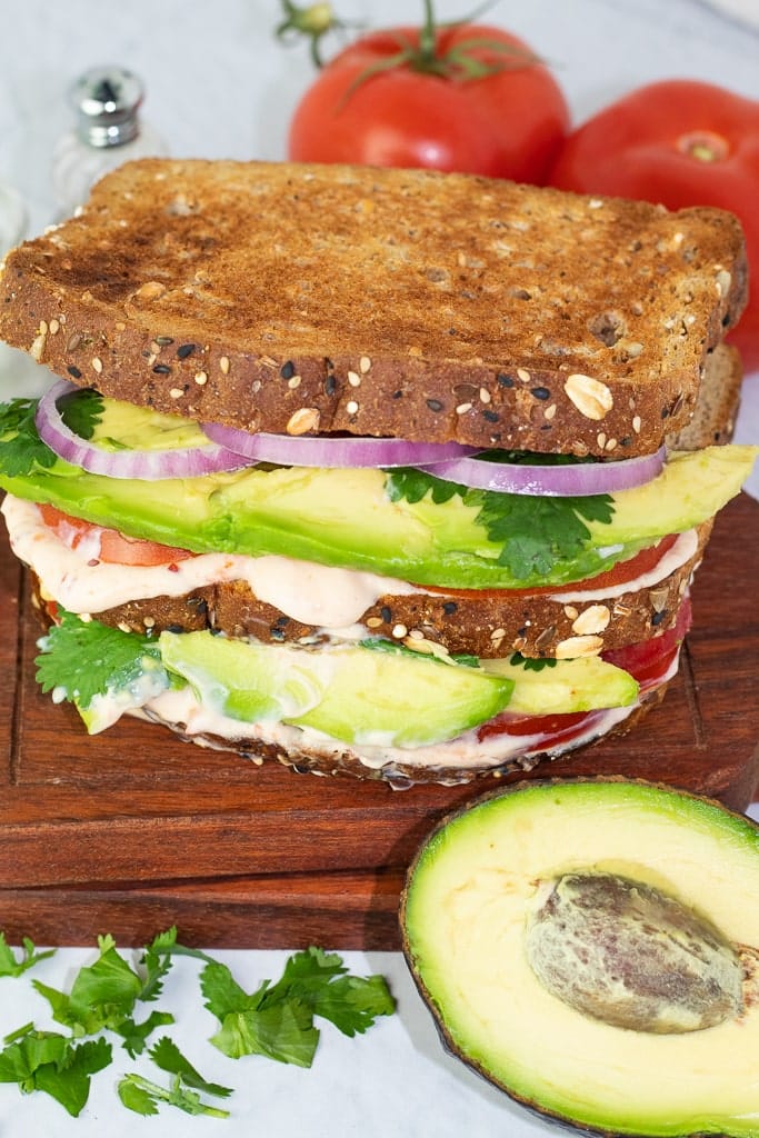 Fresh & Simple Greek Avocado Sandwich