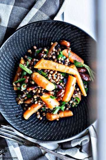Roasted Carrot and Potato Lentils