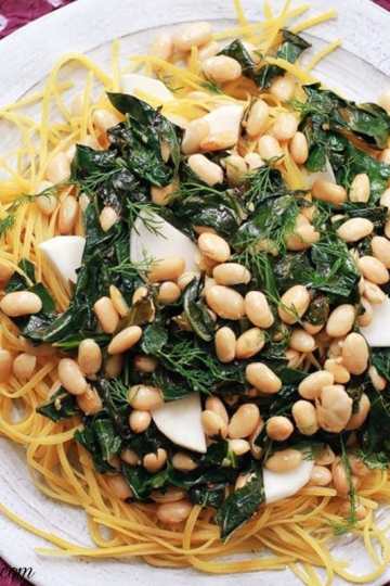 Best Lemony Collard Greens Pasta