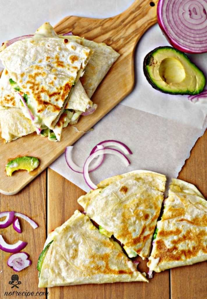 Delicious Hummus Quesadillas