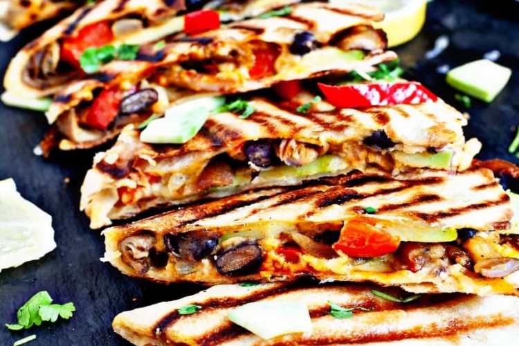 Delicious Hummus Quesadillas
