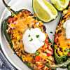 Roasted Bean-Stuffed Poblano Peppers