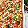 Easy healthy vegetarian Enchilada Casserole
