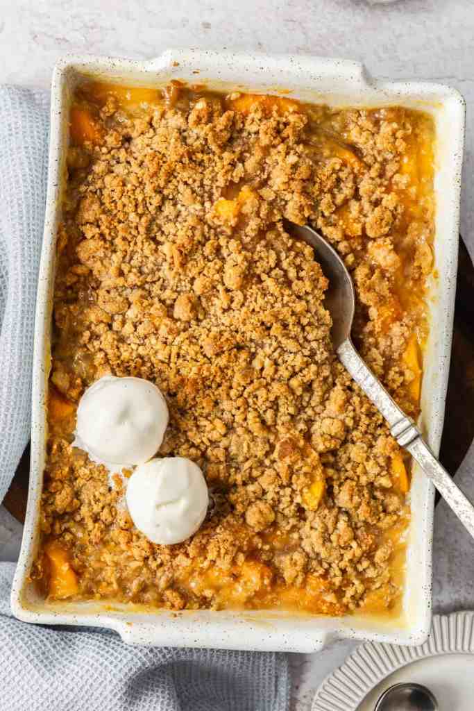 Healthy Peach Crisp (Gluten-Free)