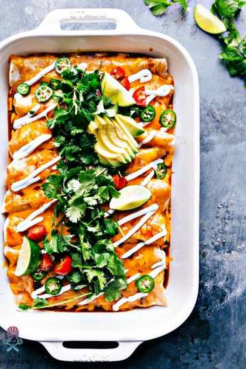 Best Black Bean Sweet Potato Enchiladas