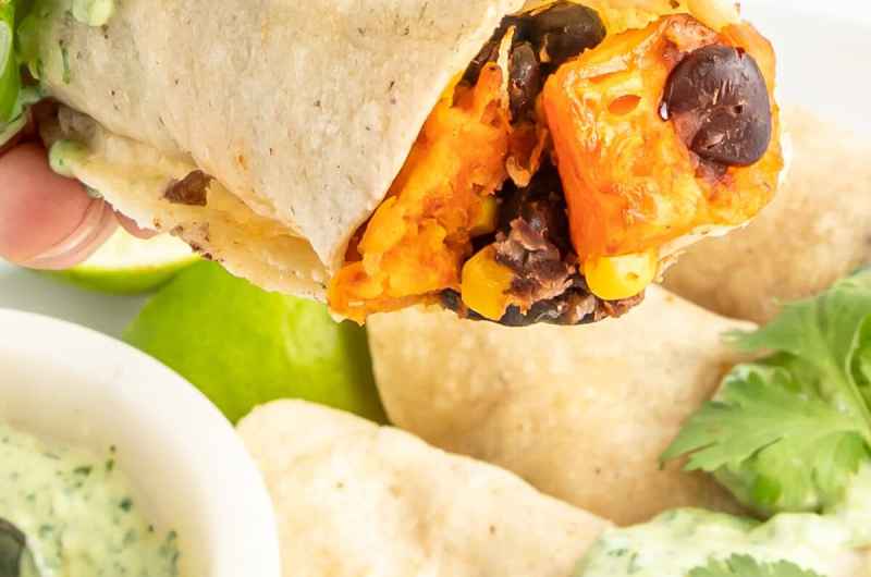 Sweet Potatoes Diced in Avocado Salsa Verde