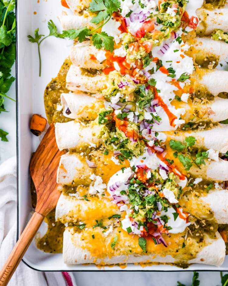 Best Black Bean Sweet Potato Enchiladas