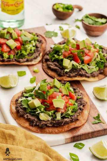 Delight Tomatillo Black Bean Tostadas