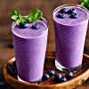 Easy and Basic Blueberry Smoothie