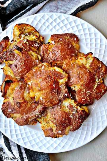 Air Fryer Crispy Smashed Potatoes