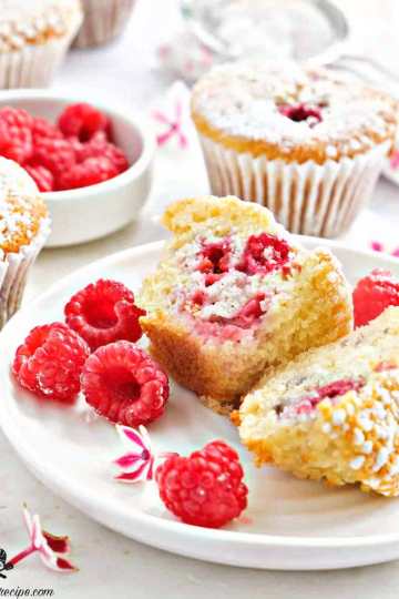 Light Lemon Raspberry Muffins