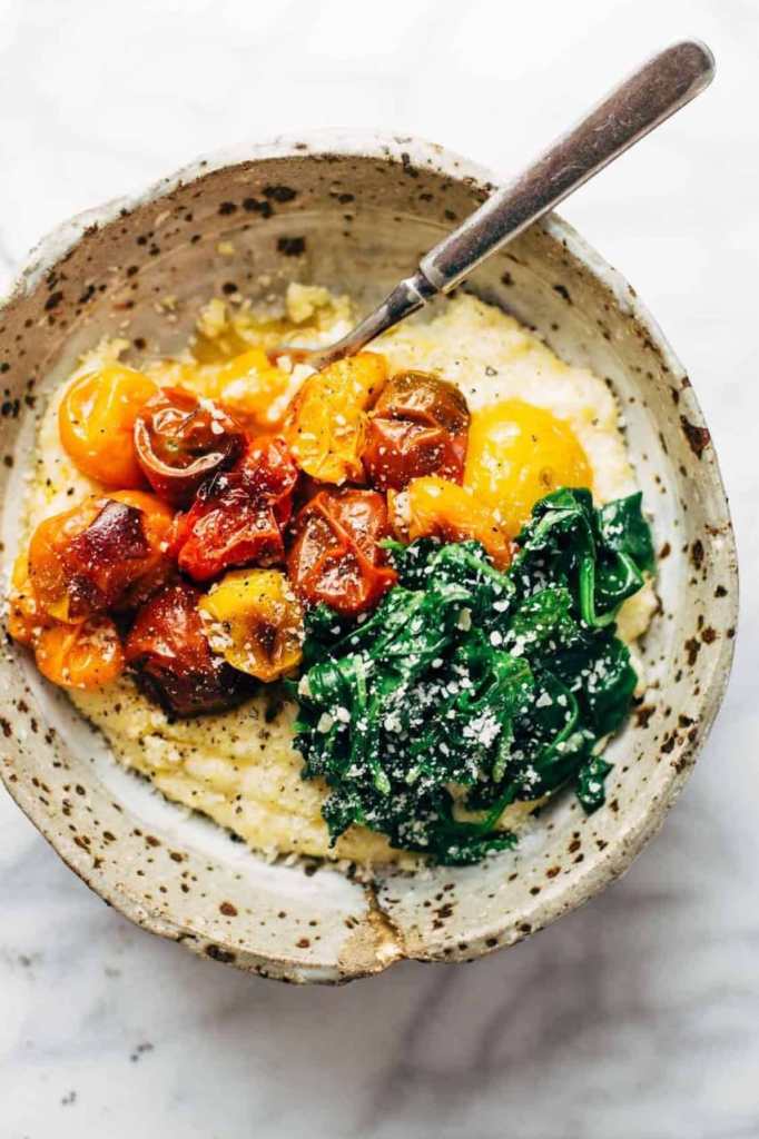 Goat cheese polenta