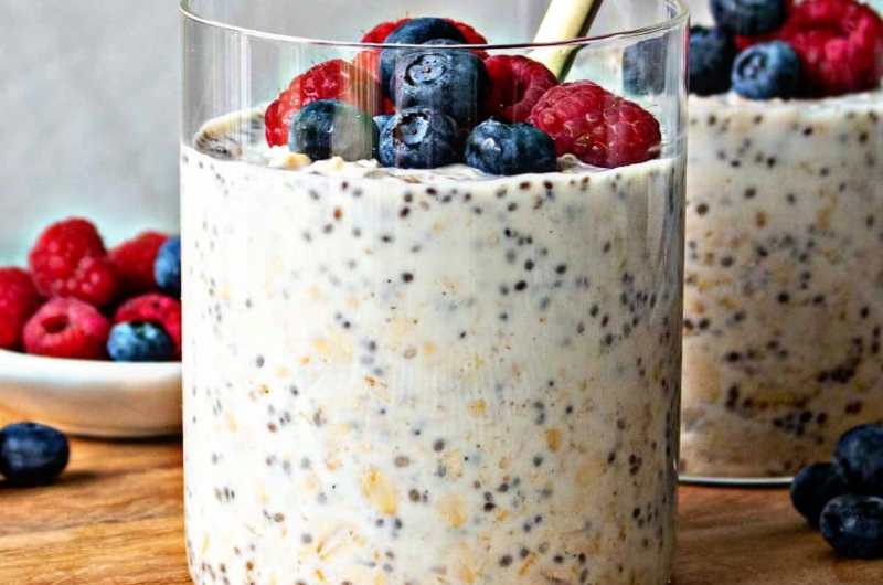 Delicious Chia seed Flavor Oats (Overnight Oats)