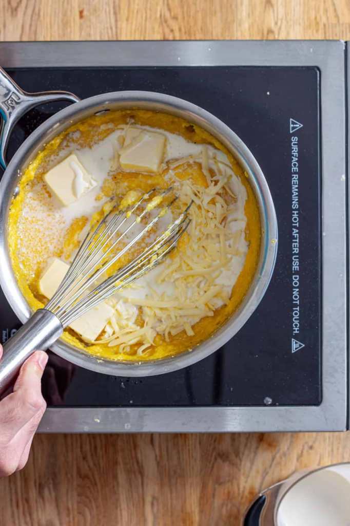 Goat cheese polenta