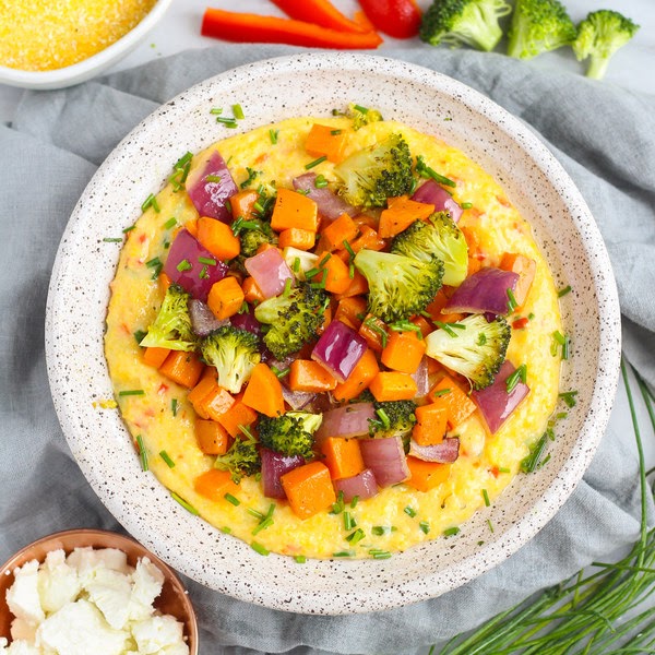Goat cheese polenta