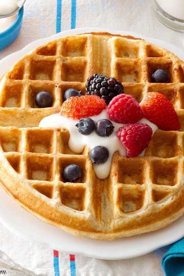 Healthy Oat Waffles Gluten Free