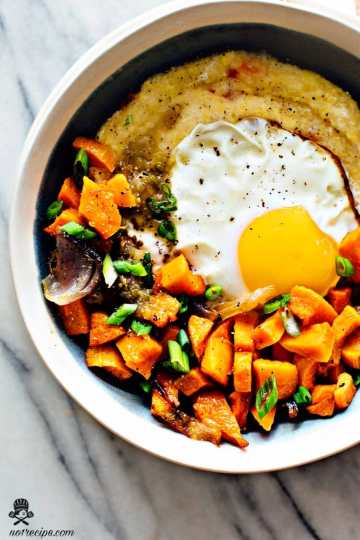 Goat cheese polenta