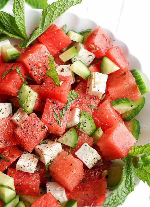 Watermelon Salad with Fresh Mint
