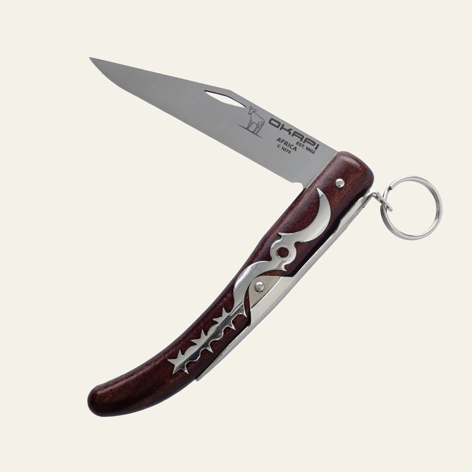 Okapi - Lock 907E Knife - Wood Veneer - Noag's Market