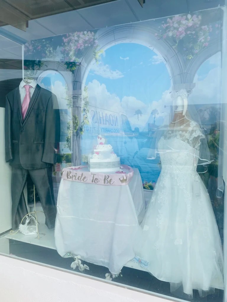 Wedding themed shop window 202607