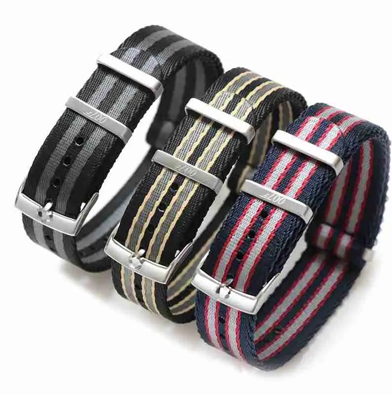 Bond Nato Armband 20mm Premium Bond No Time To Die Seatbelt Watch