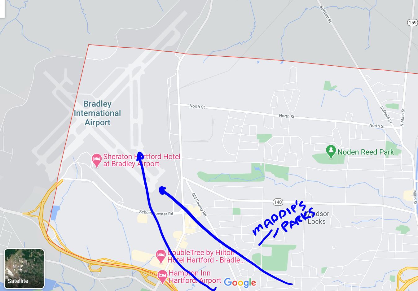 BDL Runways Map No Facilities Bdl Runways Map 