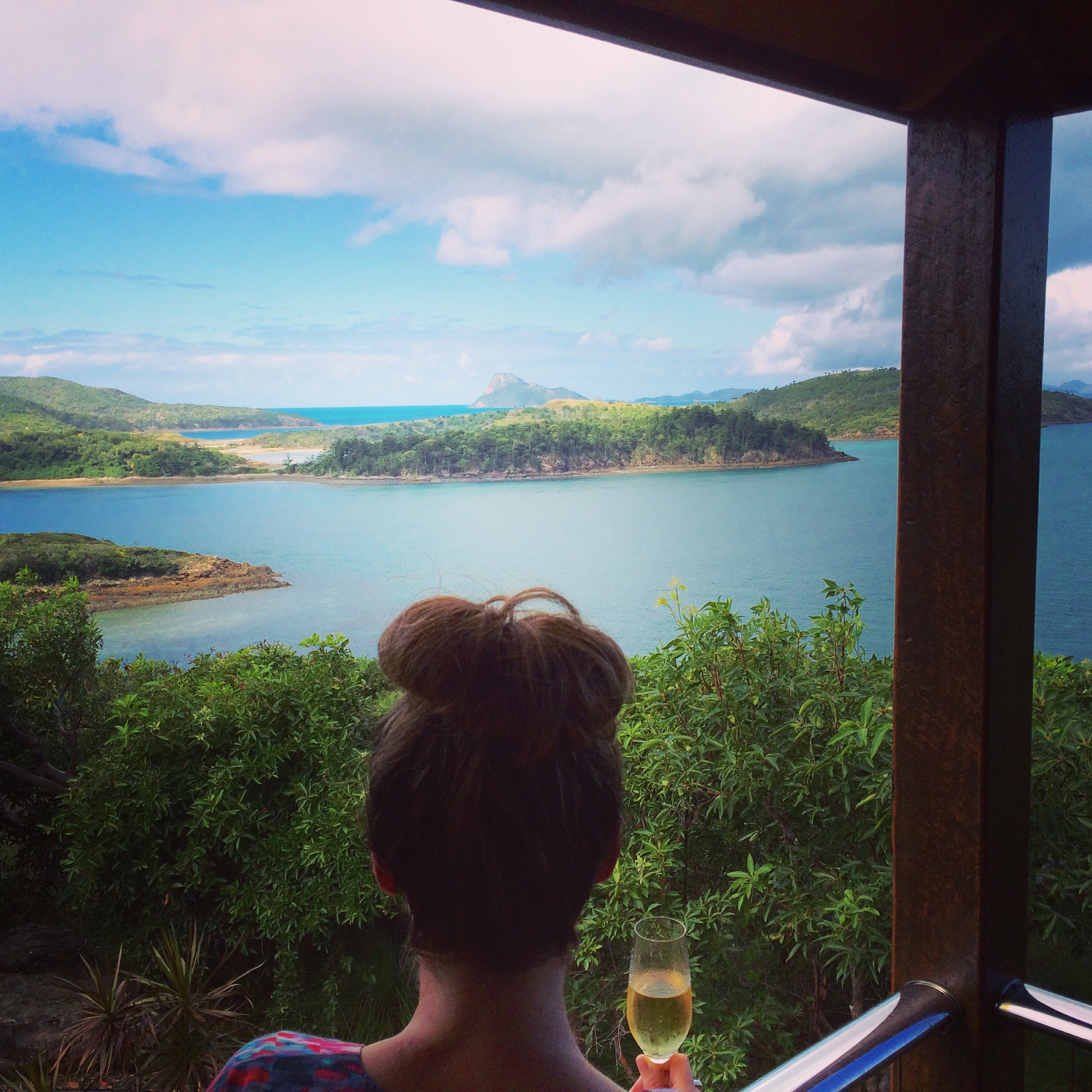 Lunch at the golf club house, Dent Island