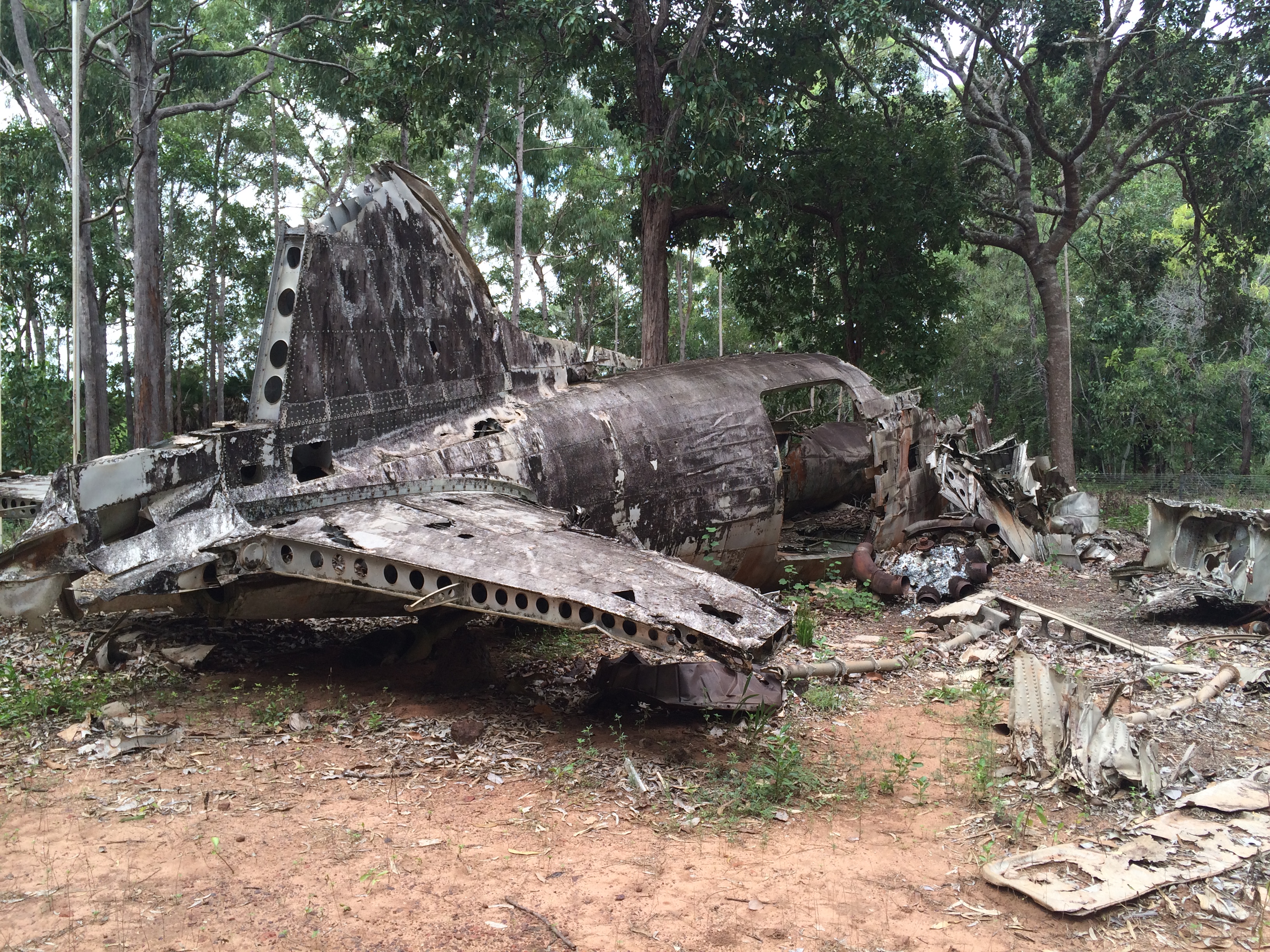 WW2 wreckage outside of Bamaga