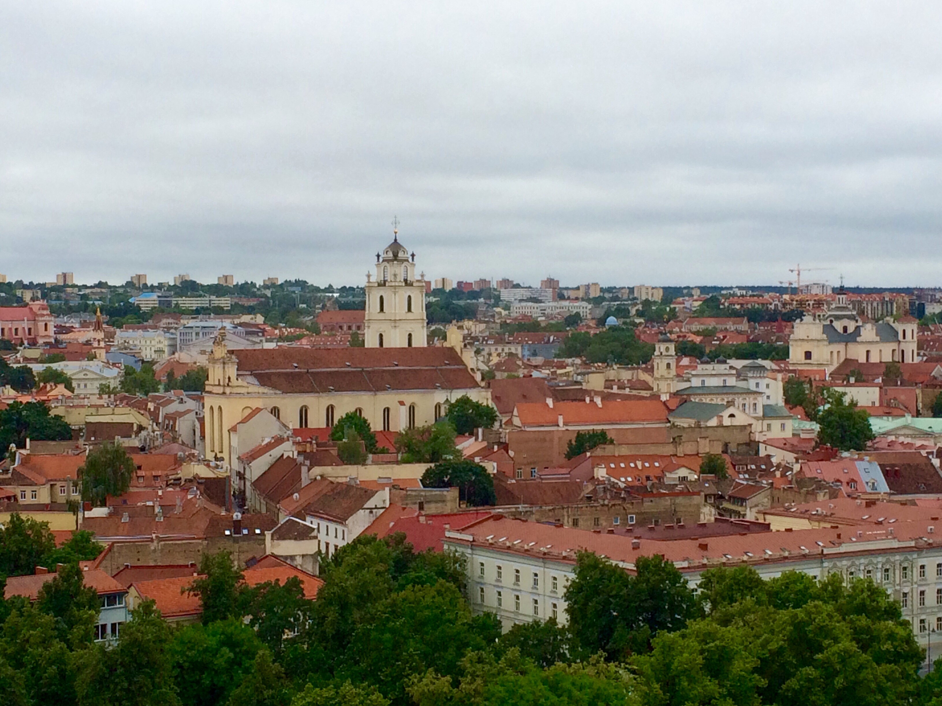Old town viewed from the old palace ruins