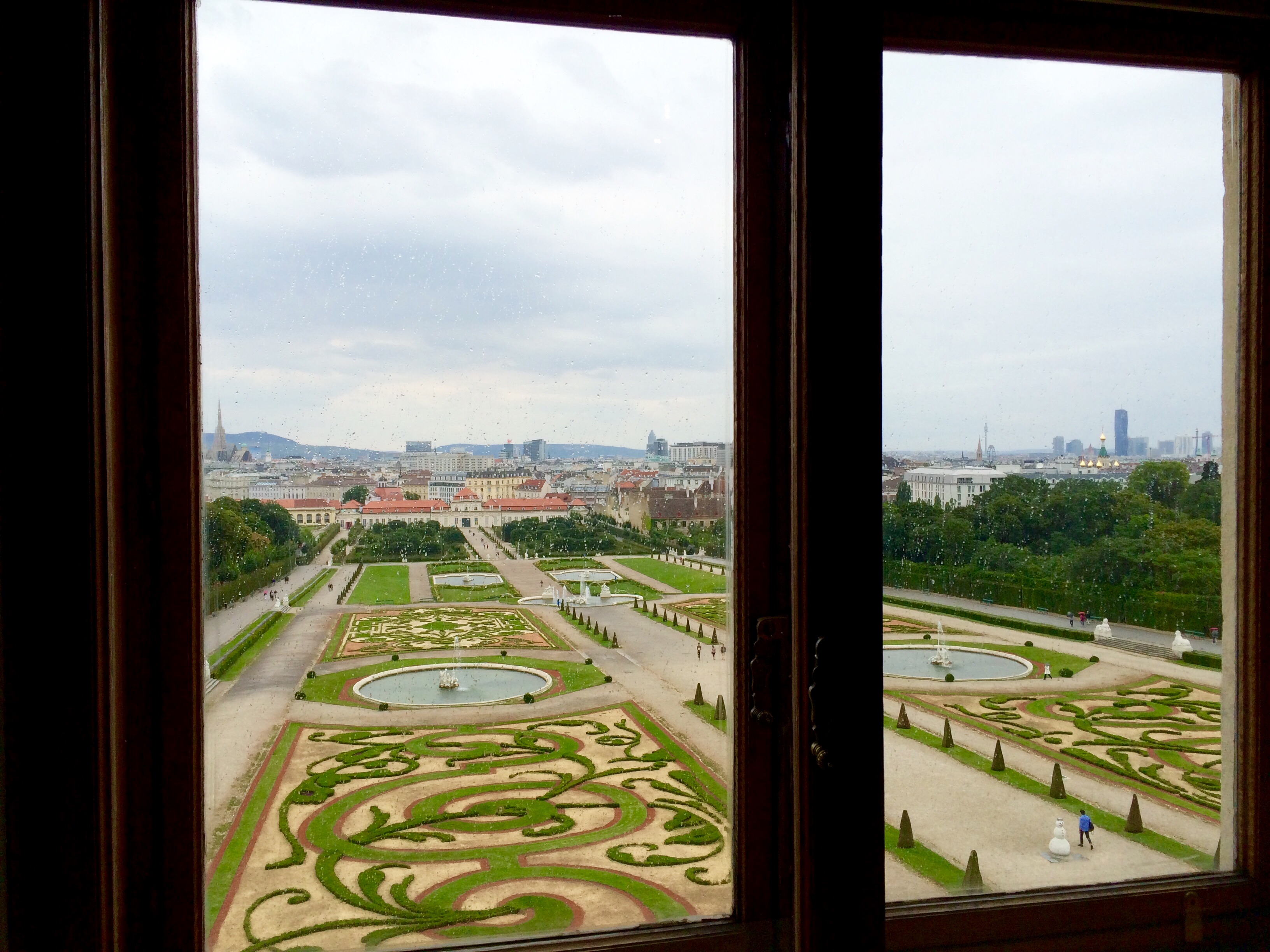 Looking over Vienna from Upper Belvedere