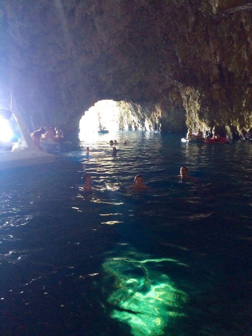 The Green Cave off the coast of Vis