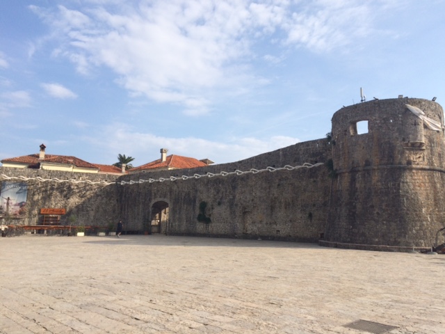 The wall of the Budva old town