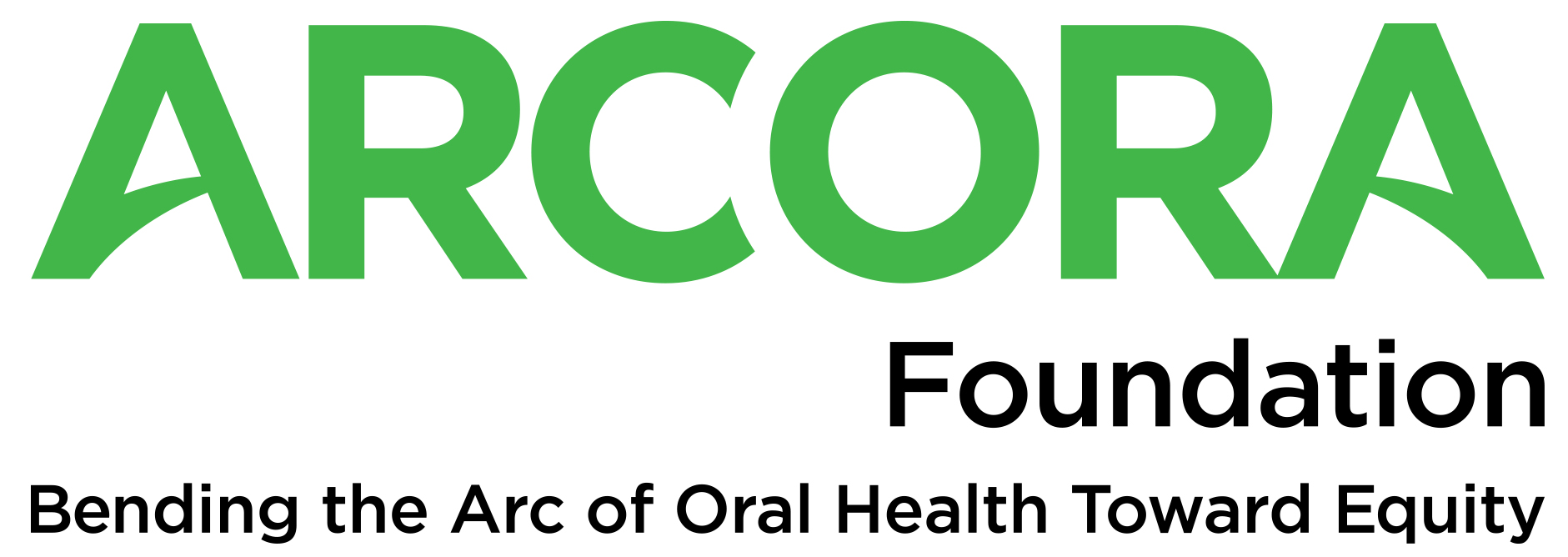 ARCORA Foundation logo with tagline Bending the Arc of Oral Health Toward Equity