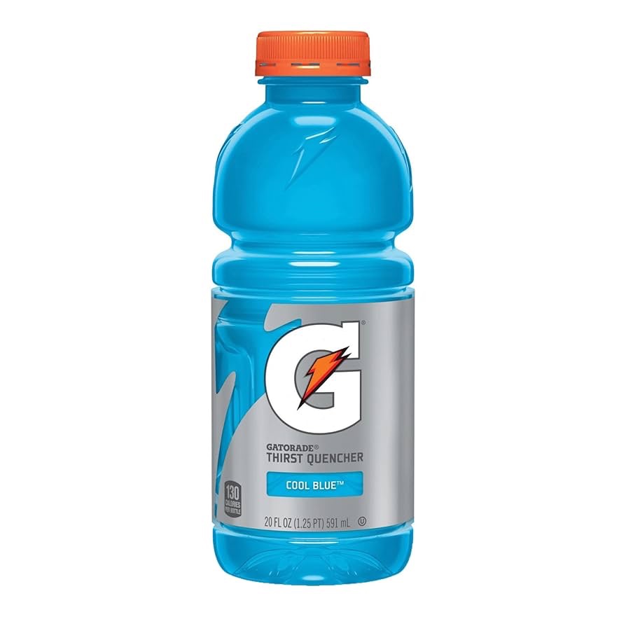 Blue Gatorade drink