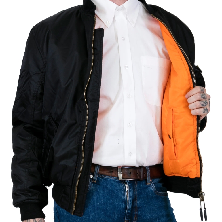 Relco MA-1 Flight Bomber Jacket - Black