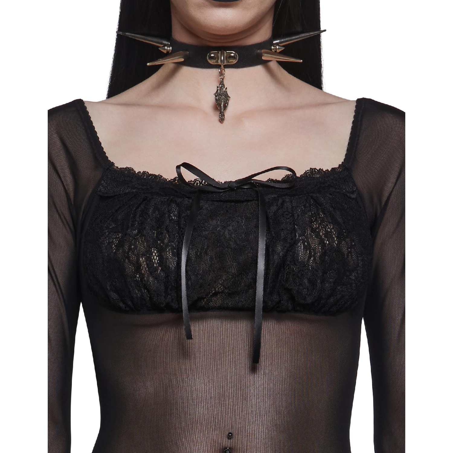 Widow Malice Mesh Long Sleeve Top **
