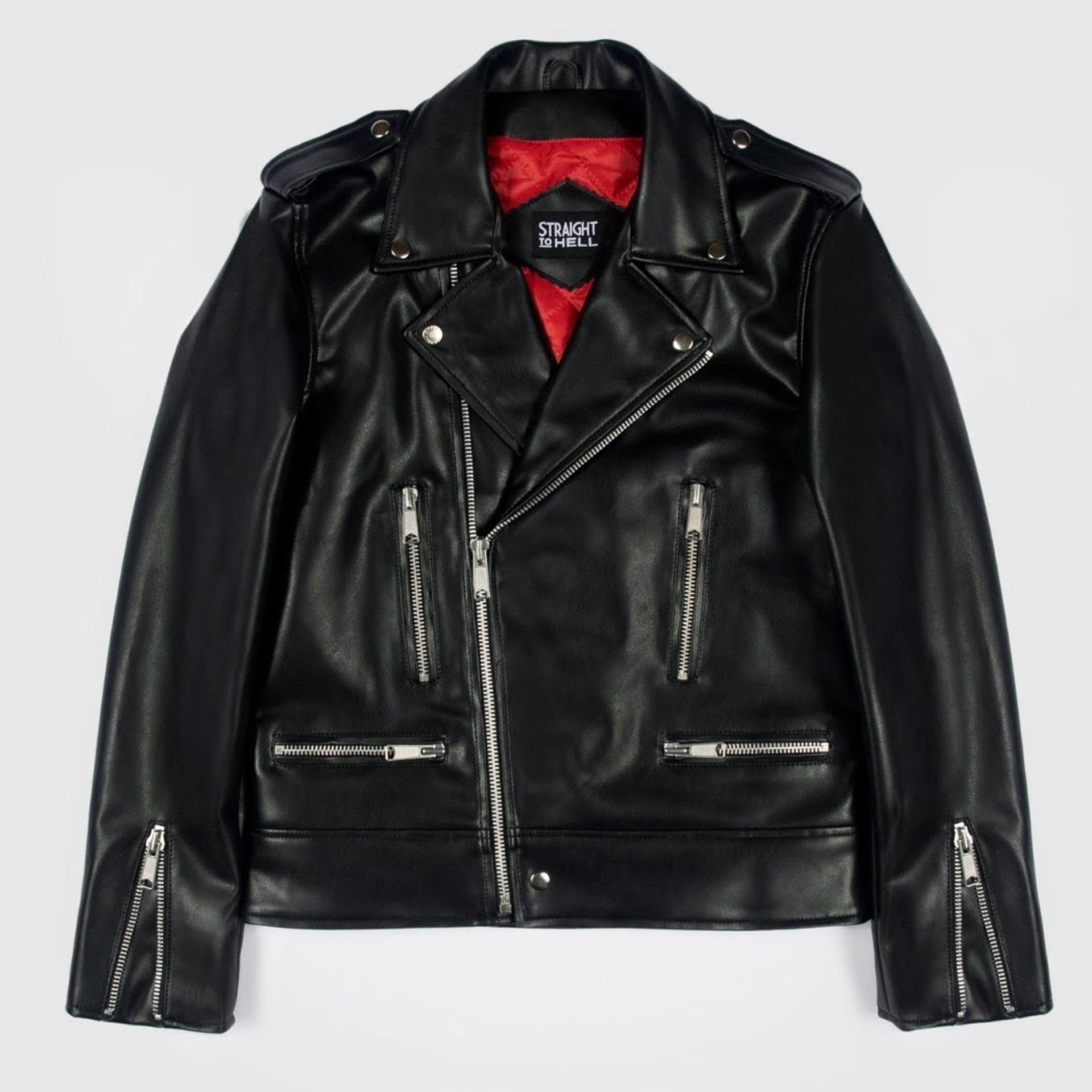 Straight to hell vegan Vincent jacket