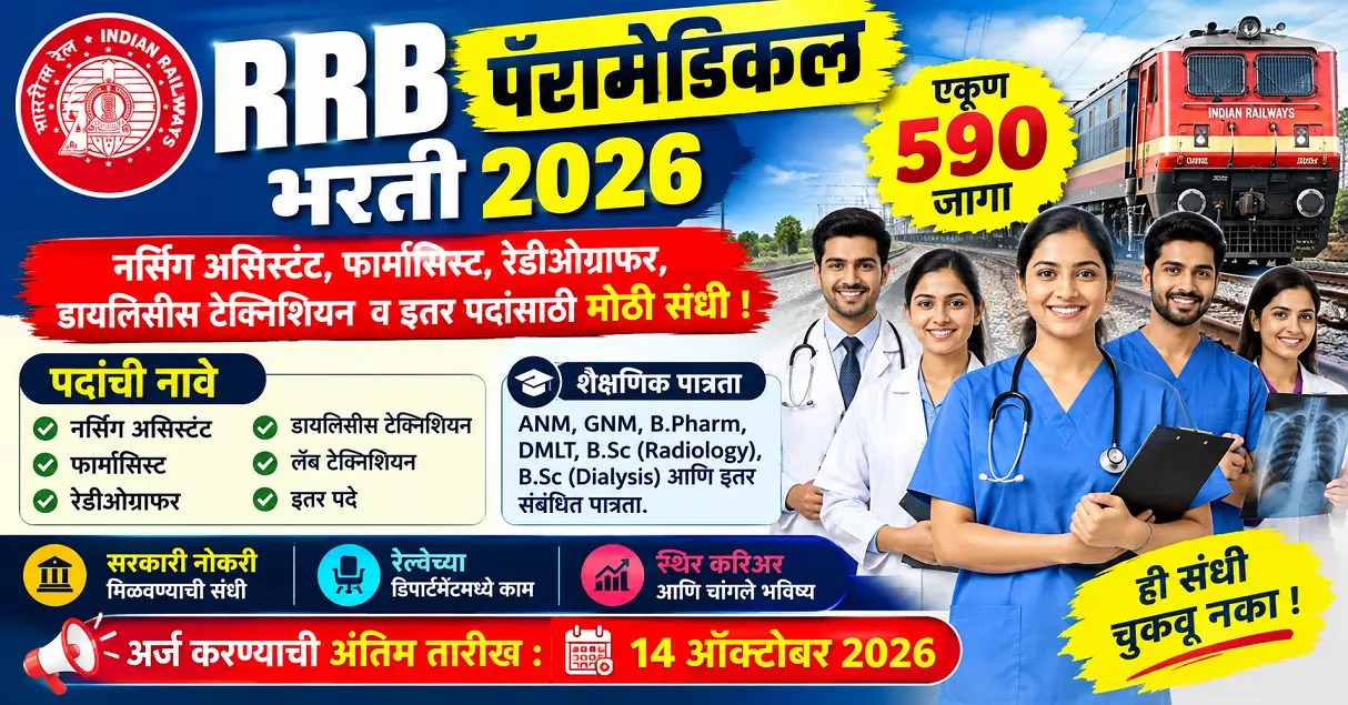 RRB Paramedical Bharti 2026