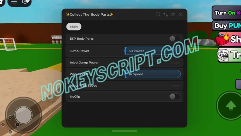 1 No Key Script OFFICIAL Free Roblox Scripts Hub 2026 Collect The Body Parts