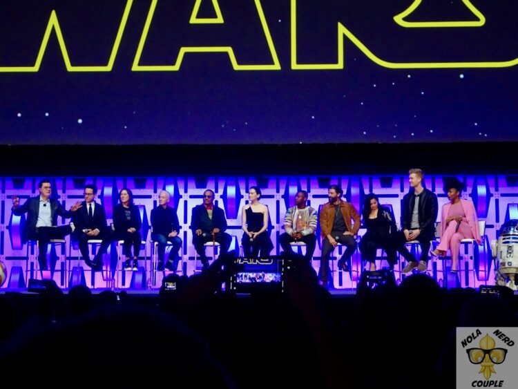 The cast at the Episode IX panel