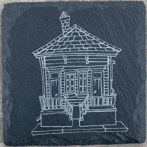 Milan House Slate Coaster