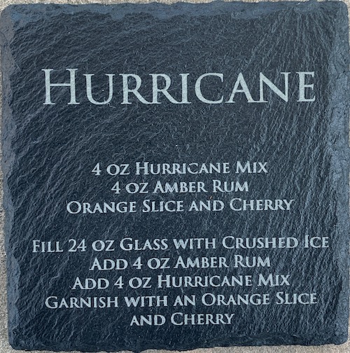 Hurricane Slate Coaster