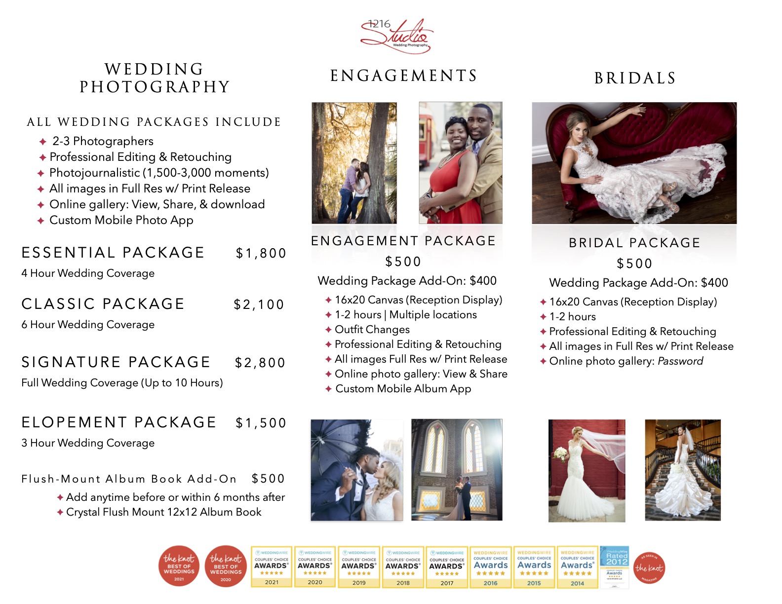 new orleans wedding package pricing add-on prices 1216 studio on wedding photography packages prices