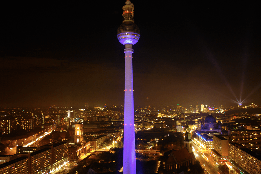 Festival of Lights from Park Inn, Alexanderplatz