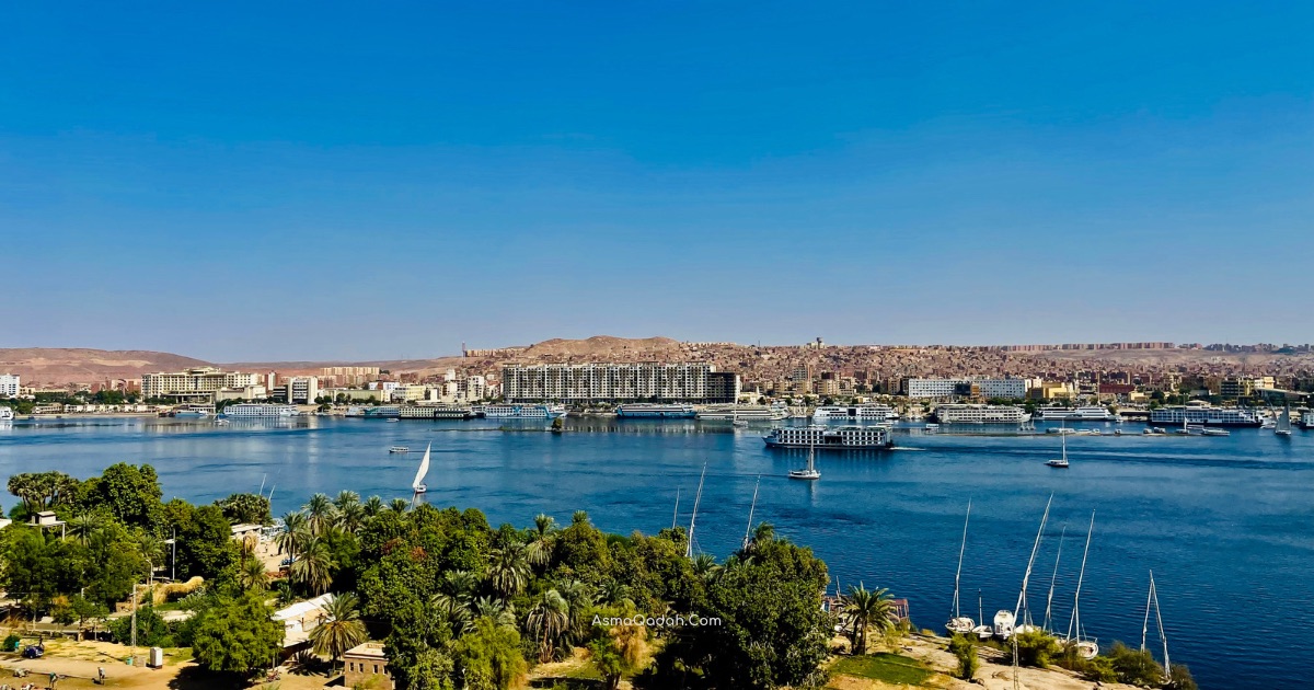 سحر النوبة في أسوان مصر جزيرة الفِيلة نهر النيل مقابر النبلاء