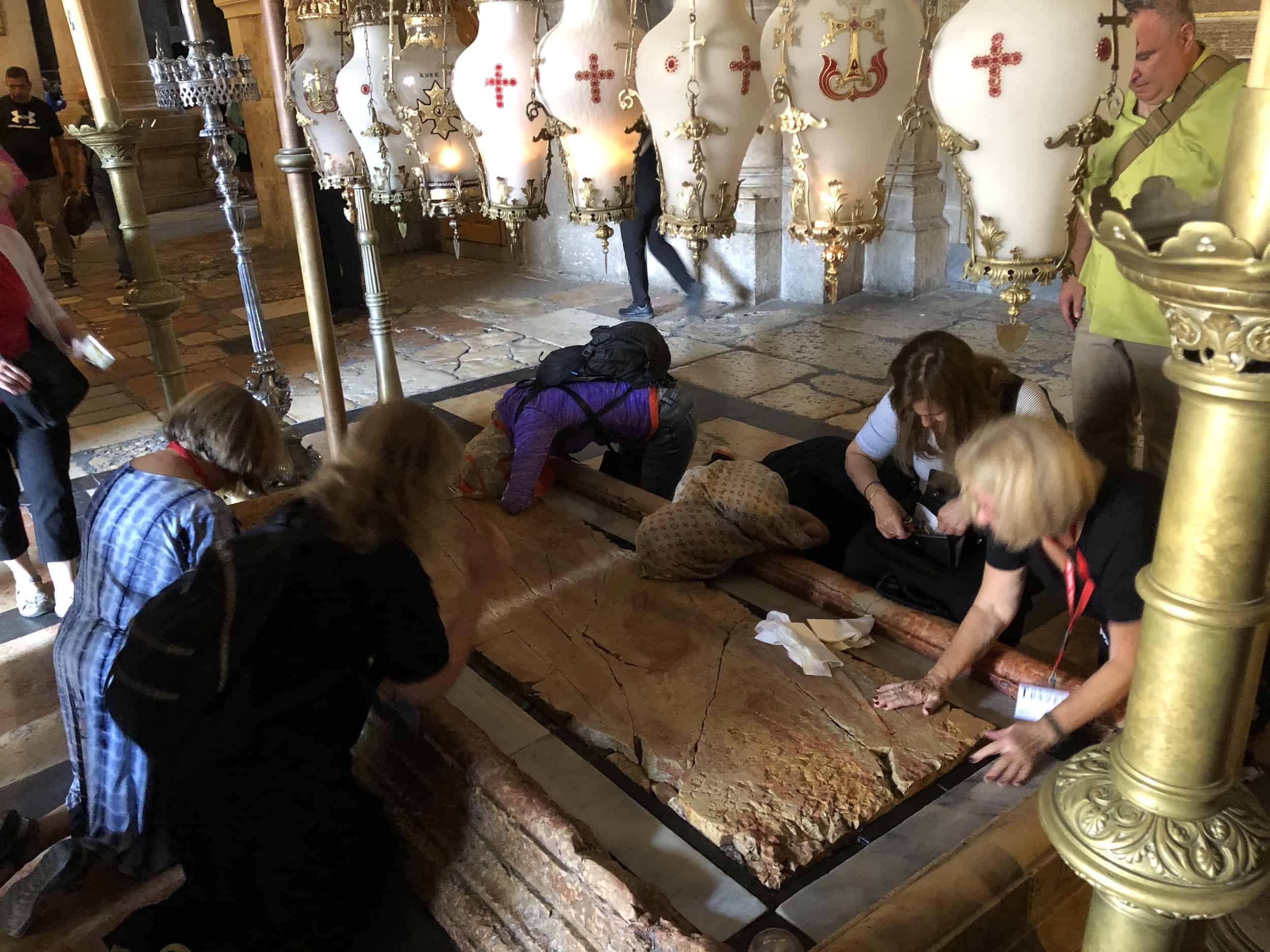 Stone of Unction (Church of the Holy Sepulchre) Nomadic Niko