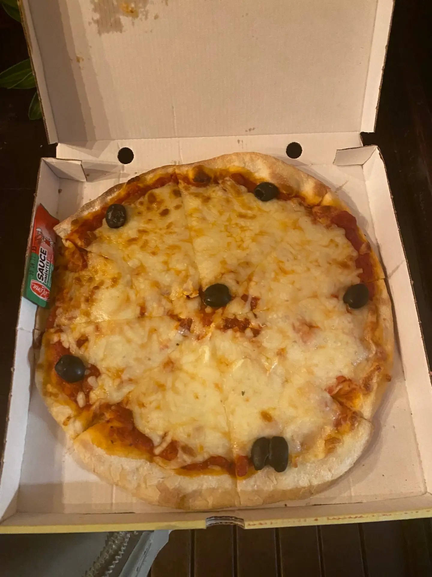 Pizza from Chez Tamahau, Moorea